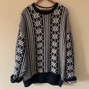 oversized vintage cable knit